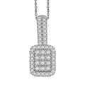 D'Joy Diamond 0.40 ctw Pendant Necklace in Rhodium Over Sterling Silver 20 Inches - Sticky add to cart bar