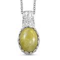 EverTrue Connemara Marble Celtic Filigree Pendant in Platinum Bond with Stainless Steel Necklace 6.40 ctw (20 Inches) - Sticky add to cart bar