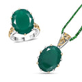 EverTrue 2 Piece Set Thai Black Spinel Ring (Size 11.00) and Pendant with Beaded Necklace (20 Inches) in 18K YG Plated and Platinum Bond 78.90 ctw - Sticky add to cart bar