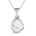 Lab Grown Polki Diamond 0.25 ctw Pendant Necklace 18 Inches in Sterling Silver - Sticky add to cart bar