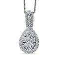 Luxuriant Lab Grown Diamond (G-H, SI) Halo Pendant Necklace - Sticky add to cart bar