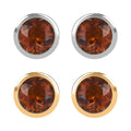 Set of 2 - D'Joy Poke Free Santa Ana Madeira Citrine 1.00 ctw Stud Earrings in 18K Vermeil YG and Rhodium Over Sterling Silver - Sticky add to cart bar