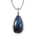 EverTrue Malagasy Labradorite 59.50 ctw Pendant in Platinum Bond with Stainless Steel Necklace 20 Inches - Sticky add to cart bar
