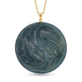 D'Joy Natural Olmec Jadeite 130.00 ctw Pendant Necklace in 14K YG Over Sterling Silver 20 Inches - Sticky add to cart bar