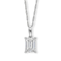 IGI Certified Luxuriant Lab Grown Diamond E-F VS 3.00 ctw Pendant Necklace 20 Inches in 950 Platinum 4.69 Grams