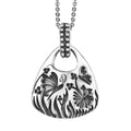 D'Joy Passport to Israel Artisan Crafted Floral Pendant Necklace in Sterling Silver 6 Grams 20 Inches - Sticky add to cart bar