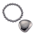 Terahertz 285.00 ctw Palm Stone and Beaded Stretch Bracelet (6.5-7In) - Sticky add to cart bar