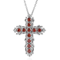 EverTrue Simulated Purple Diamond Pendant Necklace (20 Inches) in Stainless Steel 2.25 ctw