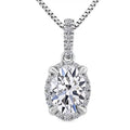 Luxuriant Lab Grown Diamond VS1 1.06 ctw Pendant Necklace in 14K White Gold 18 Inches - Sticky add to cart bar