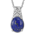 EverTrue Malagasy Labradorite Pendant Necklace (20 Inches) in Stainless Steel 5.60 ctw - Sticky add to cart bar
