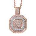 Luxoro Natural Pink and White Diamond I2 0.50 ctw Pendant Necklace in 10K Rose Gold 20 Inches - Sticky add to cart bar