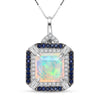 Ethiopian Welo Opal & Ceylon Blue Sapphire
