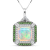 Ethiopian Welo Opal & Tsavorite Garnet