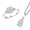 Rhodium Over Sterling Silver