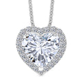 IGI Certified Luxuriant Lab Grown Diamond E-F VS 5.50 ctw Forever Heart Crown Pendant Necklace in 950 Platinum 20 Inches 4.30 Grams - Sticky add to cart bar