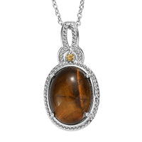 EverTrue African Malachite, Hebei Peridot Pendant Necklace (20 Inches) in Stainless Steel 13.15 ctw