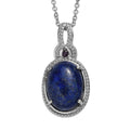 EverTrue African Malachite, Hebei Peridot Pendant Necklace (20 Inches) in Stainless Steel 13.15 ctw - Sticky add to cart bar