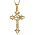 EverTrue Bronzella Collection Cross Pendant in 18K YG Plated Bronze with ION Plated YG Stainless Steel Necklace (20 Inches) - Sticky add to cart bar