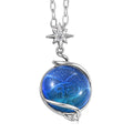 GP Celestial Dream Special Murano Style, White Zircon Pendant Necklace in Rhodium Over Sterling Silver 0.10 ctw (20 Inches) (Del. in 12-15 Days) - Sticky add to cart bar