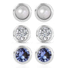 Rhodium Over Sterling Silver
