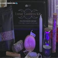 "Moon Ritual Kit Color - Black                                    SIZE - 10 X 5 x 7 CM", "Candle Stand  ( CARDBOARD )               Color -  Black                                           