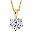 Luxuriant Lab Grown Diamond (G-H, SI) Solitaire Pendant Necklace 1.00 ctw - Sticky add to cart bar