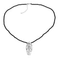 D'Joy Bali Legacy Thai Black Spinel 53.20 ctw Dragon Pendant with Beaded Necklace in Sterling Silver 20 Inches - Sticky add to cart bar