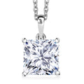 Luxuriant Princess Cut Lab Grown Diamond Solitaire Pendant in 950 Palladium with 10K White Gold Necklace 3.00 ctw (20 Inches) (E-F, VS) - Sticky add to cart bar