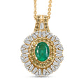 D'Joy Premium Tanzanite, Multi Gemstone Sunburst Pendant Necklace (20 Inches) in Rhodium Over Sterling Silver 1.80 ctw - Sticky add to cart bar
