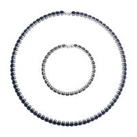 Epic Deal 2 Piece Set Simulated Diamond Chocker Necklace (17.0 Inches) and Bracelet (7.5In) in Silvertone 70.00 ctw