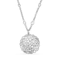 GP Celestial Dream Collection Polki Diamond Pendant Necklace in Platinum Over Sterling Silver 4.00 ctw (20 Inches) - Sticky add to cart bar