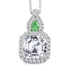 Moissanite & Tsavorite Garnet