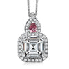 Moissanite & Rubelite