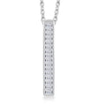 Luxuriant Lab Grown Diamond G-H VS 0.75 ctw Axis of Light Pendant Necklace in Sterling Silver 18 Inches - Sticky add to cart bar