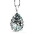 EverTrue Montezuma Prasiolite Drop Pendant in Platinum Bond with Stainless Steel Necklace (20 Inches) 25.90 ctw - Sticky add to cart bar