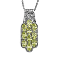 Pendant with Chain (Size 20) Stainless Steel 7.60 ctw