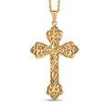 EverTrue Bronzella Collection Eternal Faith Cross Pendant in 18K YG Plated Bronze with ION Plated YG Stainless Steel Necklace 20 Inches - Sticky add to cart bar