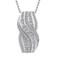 Luxuriant Lab Grown Diamond (G-H, SI) Infinity Wave Pendant Necklace - Sticky add to cart bar