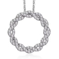 Luxuriant Lab Grown Diamond Pendant Necklace in Rhodium Over Sterling Silver 0.35 ctw (20 Inches) - Sticky add to cart bar
