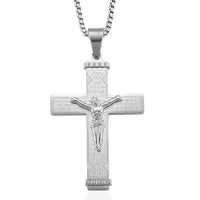 Prayer for Trials Pendant Necklace in Stainless Steel 23.5 Inches