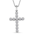 Luxuriant Lab Grown Diamond (VS-SI) Pendant Necklace (16-18 Inches) in Sterling Silver 0.75 ctw - Sticky add to cart bar