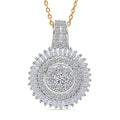 Luxuriant Lab Grown Diamond (G-H, SI) Pendant Necklace (20 Inches) in 18K Vermeil YG Over Sterling Silver 1.00 ctw - Sticky add to cart bar
