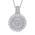 Luxuriant Lab Grown Diamond (G-H, SI) Pendant Necklace (20 Inches) in 18K Vermeil YG Over Sterling Silver 1.00 ctw - Sticky add to cart bar