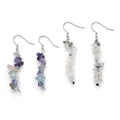African Amethyst, Brazilian Citrine Earrings in Rhodium Over Sterling Silver 18.00 ctw - Sticky add to cart bar
