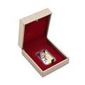 Golden Faux Leather and Rose Red Velvet LED Light Packaging Box (Fitted 10mm Sheet) - Sticky add to cart bar