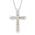 Diamond I2-I3 0.25 ctw Pendant Necklace in Rhodium Over Sterling Silver 18 Inches - Sticky add to cart bar