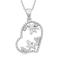 Diamond I2-I3 0.10 ctw Pendant Necklace in Rhodium Over Sterling Silver 18 Inches - Sticky add to cart bar