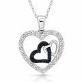 Diamond 0.20 ctw Pendant Necklace in Rhodium Over Sterling Silver 18 Inches - Sticky add to cart bar