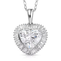 Luxuriant Lab Grown Diamond E-F VS 2.50 ctw Heart Pendant Necklace in 950 Platinum 5.15 Grams 20 Inches