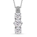 D'Joy Moissanite 2.80 ctw Pendant Necklace in Platinum Over Sterling Silver (20 Inches) - Sticky add to cart bar